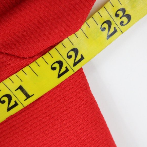 Vintage 7-11 Polo Shirt Mens Red & Black Short Sleeve Logo Embroidered Small S - Picture 8 of 9